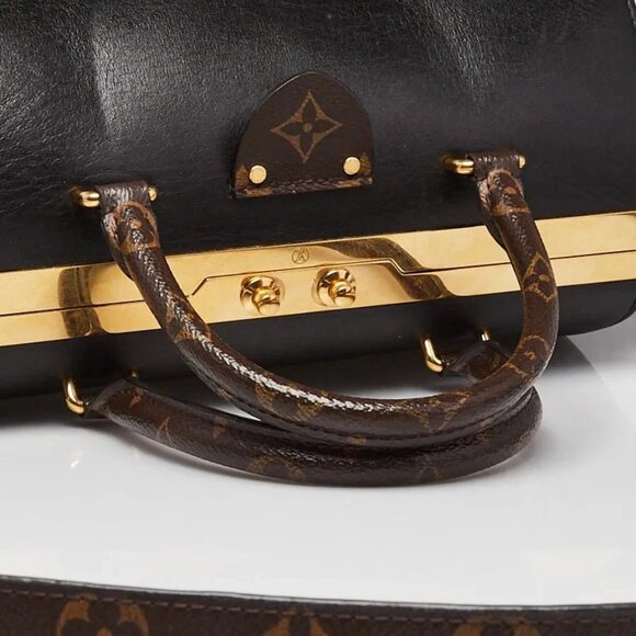 Louis Vuitton Black Leather Speedy Doctor 25 Bag - Picture 10 of 12